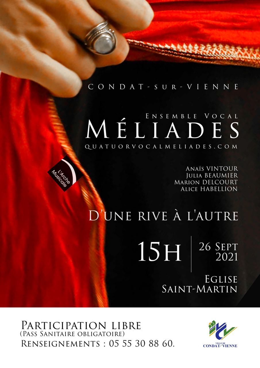 En concert à Condat/Vienne dimanche ! affiche Méliades Condat sur Vienne